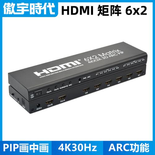 源头厂家HDMI矩阵6x2 高清切换分配器与画中画、ARC音频回传全解析